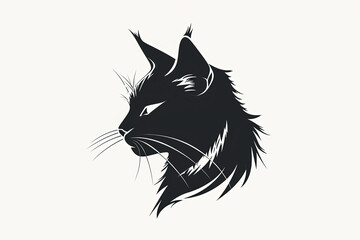 Obraz premium Elegant and unique cat logo.