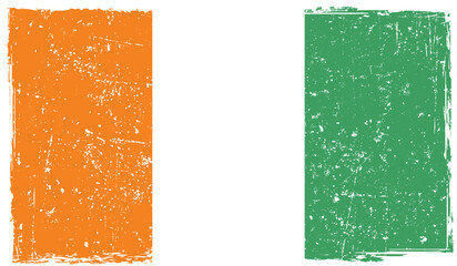 Cote d'Ivoire country flag collage Texture