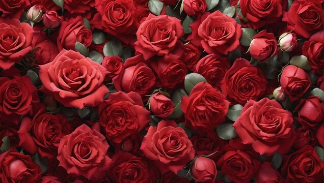 red roses background texture