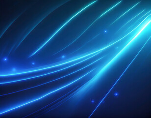 Obraz premium abstract blue background with stars and rays