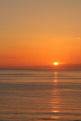 Obraz premium 沈みゆく夕日