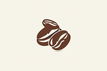 Elegant and unique coffee bean logo.