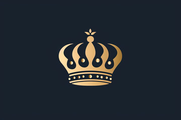 Elegant and unique crown logo.