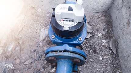 Water meters for record the amount of water comsumption on the water supply industry.