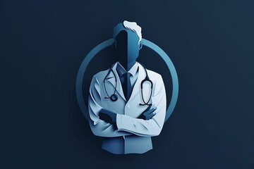 Elegant and unique doctor logo.