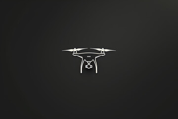 Elegant and unique drone logo.