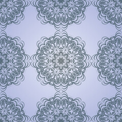 mandala pattern. Vector seamless background for yoga, meditation poster, banner, wallpaper and your desired ideas.