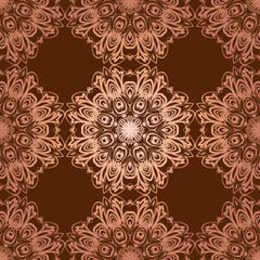 Seamless pattern. Vintage decorative elements. Oriental pattern, vector illustration.