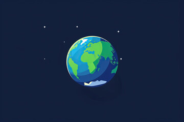 Fototapeta premium Elegant and unique earth logo.