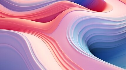 3D waves ripple across a digital canvas, shaping a dynamic, ever-changing landscape