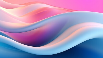 Fototapeta premium A 3D visualization of energy flows within the body complements the calming rhythms of yoga