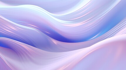 Fototapeta premium Abstract 3D-rendered waves ebb and flow, creating a tranquil and mesmerizing digital seascape