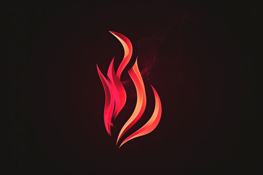 Elegant and unique flame logo.