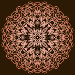 color mandala pattern on background. Vector background for yoga, meditation poster, banner, wallpaper and your desired ideas.