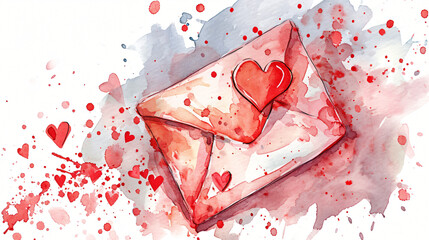 Envelope valentines day