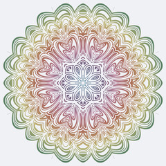 Simple mandala. Vector. Great for fabric and textile, wallpaper, packaging or any desired idea.
