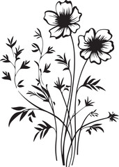 simple flower outline illustration