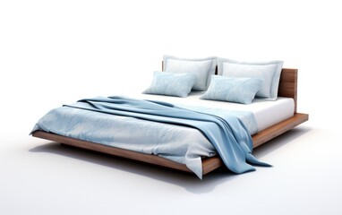 Fototapeta na wymiar Floor bed design, Modern floor bed.