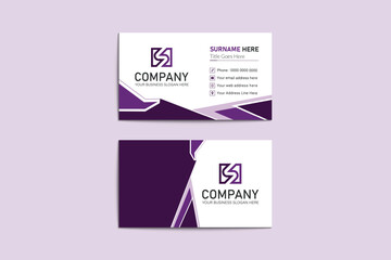 Creative modern visiting card design for your project