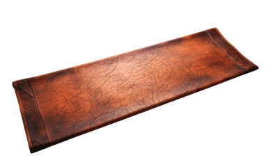 Leather Table Runner isolated on transparent Background