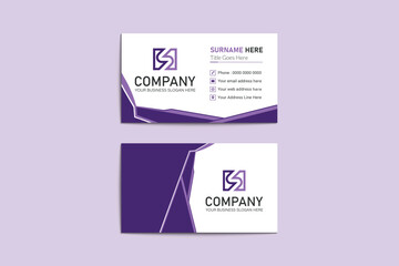 Creative modern visiting card design for your project