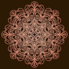 Mandalas for coloring book. Decorative round ornaments. Oriental pattern, vector illustration. mandala for Henna, Mehndi, tattoo