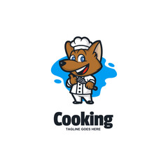 Illustration Vector Cooking Mascot Cartoon Logo Style.