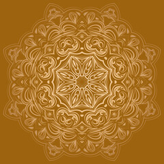 Fototapeta na wymiar Mandalas for coloring book. Oriental pattern, vector illustration. mandala for Henna, Mehndi, tattoo