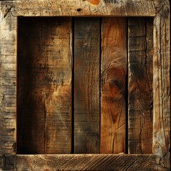 Vintage Wood Parquet Box: Aged Texture for Retro Interior Design