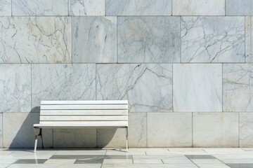 Abstract Architectural Elegance: White Marble Background for Lightweight Furniture and Elegant Construction