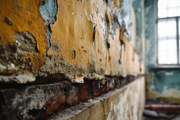 Moisture Damage in Contemporary House: Mold, Dampness, and Water Stains on Walls