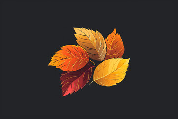 Modern and stylish leaf logo.