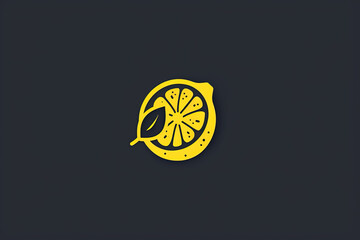 Modern and stylish lemon logo. - obrazy, fototapety, plakaty