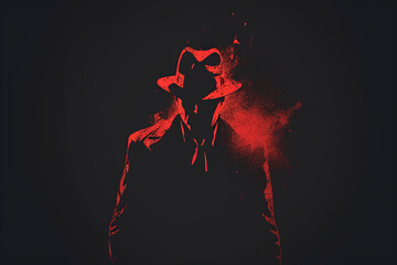 Modern and stylish mafia logo.