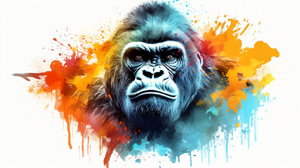 Gorilla portrait of a monkey