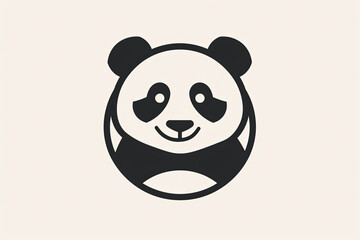 Fototapeta premium Modern and stylish panda logo.