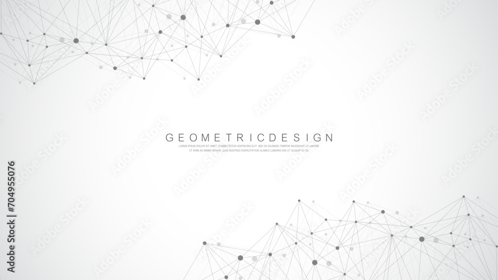 Poster Global network connection banner design template. Header social network communication in the global business concept. Big data visualization. Internet technology