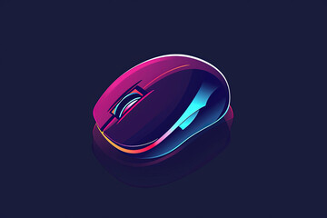 Modern and stylish computer mouse logo.