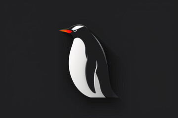 Fototapeta premium Modern and stylish penguin logo.