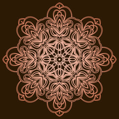 Mandala coloring book for kids.mandala coloring book. Vector