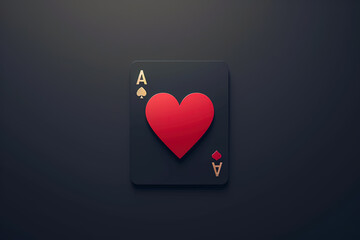 Modern and stylish playing cards logo.