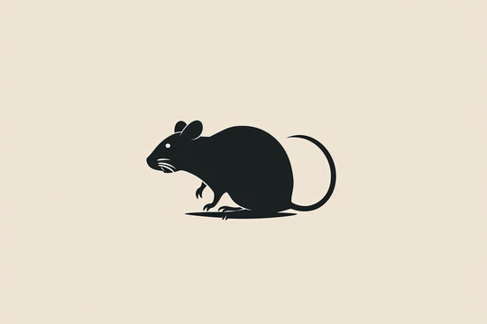 Modern and stylish mouse logo.