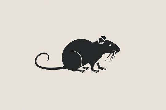 Modern and stylish mouse logo.