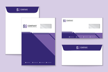 Envelope a4 and dl size template design