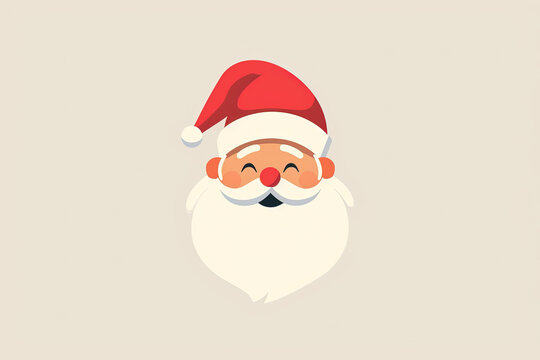 Beautiful and stylish Santa logo.