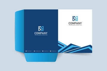 Simple minimalist business presentation folder template design
170