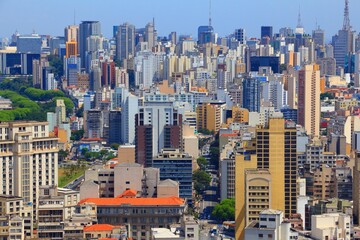 Fototapeta na wymiar Bela Vista district of Sao Paulo city, Brazil