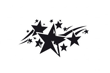 Beautiful and stylish star logo. - obrazy, fototapety, plakaty