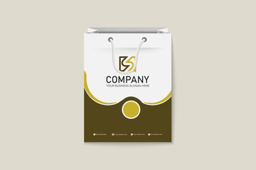 Official paper document shopping bag design
