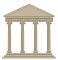 Roman/Greek Temple with ionic columns, high detailed - obrazy, fototapety, plakaty